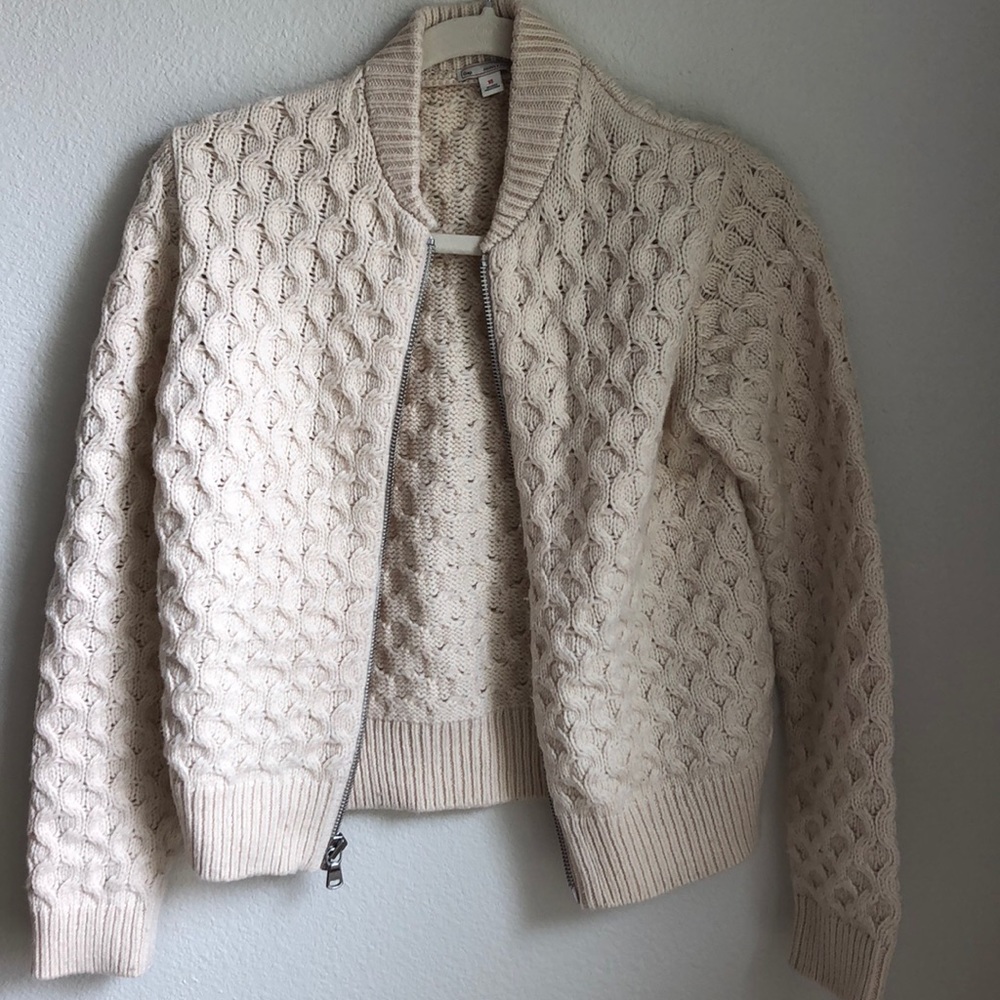 WORN ONCE GAP Knit Bomber Sweater/Jacket size XS